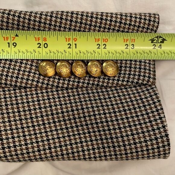A.L.C. Sedgwick Double Breasted Houndstooth Blazer Womens Size 10 Career Classic - Picture 7 of 11